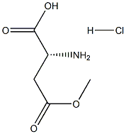 D-天冬氨酸甲酯盐酸盐 结构式
