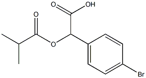 2-(4-溴苯基)-2-(异丁酰氧基)乙酸 结构式