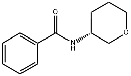 (R)-N-(四氢-2H-吡喃-3-基)苯甲酰胺 结构式