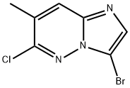 3-BROMO-6-CHLORO-7-METHYLIMIDAZO[1,2-B]PYRIDAZINE 结构式