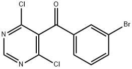 (3-broMophenyl)(4,6-dichloropyriMidin-5-yl)Methanone 结构式