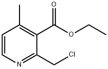 2-(氯甲基)-4-甲基烟酸乙酯 结构式