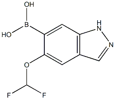 5-(difluoroMethoxy)-1H-indazol-6-yl-6-boronic acid 结构式