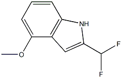 2-(DifluoroMethyl)-4-Methoxy-1H-indole 结构式