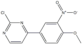 2-chloro-4-(4-Methoxy-3-nitrophenyl)pyriMidine 结构式
