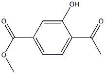 4-Acetyl-3-hydroxy-benzoic acid Methyl ester 结构式