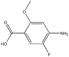 4-AMino-5-fluoro-2-Methoxy-benzoic acid 结构式