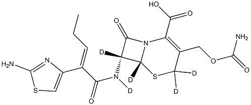 头孢卡品-D5 结构式