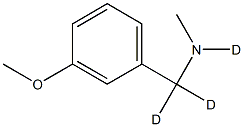 N-Methyl-3-MethoxybenzylaMine-d3 结构式