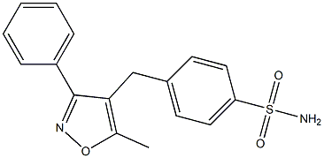 3-Phenyl-4-(4-aMinosulfonylbenzyl)-5-Methylisoxazole 结构式