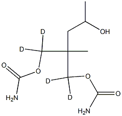 CarbaMic Acid 2-(2-Hydroxypropyl)-2-MethyltriMethylene Ester-d4 结构式