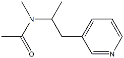 N-Methyl-N-[1-Methyl-2-(3-pyridyl)ethyl]-acetaMide 结构式