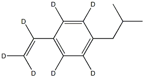 4-Isobutylstyrene-d7 结构式