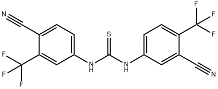 1-(4-氰基-3-(三氟甲基)苯基)-3-(3-氰基-4-(三氟甲基)苯基)硫脲 结构式