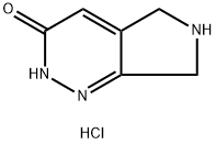 6,7-二氢-2H-吡咯并[3,4-C]哒嗪-3(5H)-酮盐酸盐 结构式