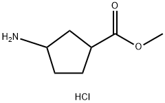 3-氨基环戊烷甲酸甲酯盐酸盐 结构式
