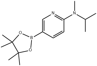 2-(N-异丙基-N-甲基)氨基吡啶-5-基-硼酸频哪酯 结构式