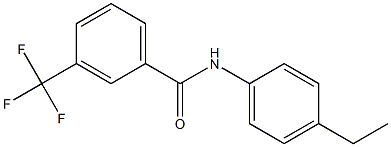 N-(4-乙基苯)-3-(三氟甲基)苯甲酰胺,97% 结构式