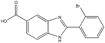 2-(2-溴苯基)苯并咪唑-5-甲酸,97% 结构式