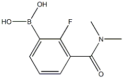 3-(二甲基氨基甲酰)-2-氟苯硼酸,97% 结构式