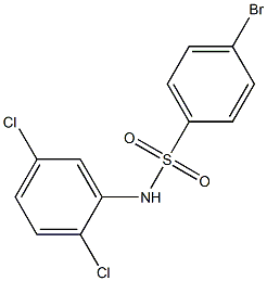 4-溴-N-(2,5-二氯苯基)苯磺酰胺,97% 结构式