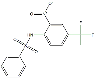N-[2-硝基-4-(三氟甲基)苯]苯磺酰胺 结构式