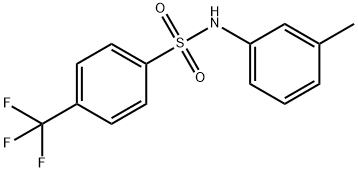 N-(3-甲基苯)-4-(三氟甲基)苯磺酰胺 结构式