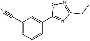 3-(3-乙基-1,2,4-噁二唑-5-基)苯腈 结构式