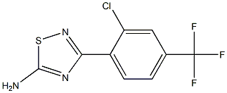 3-(2-chloro-4-(trifluoroMethyl)phenyl)-1,2,4-thiadiazol-5-aMine 结构式