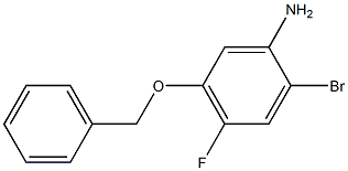 5-Benzyloxy-2-broMo-4-fluoro-phenylaMine 结构式