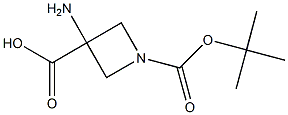 3-aMino-1-(tert-butoxycarbonyl)azetidine-3-carboxylic acid 结构式