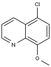 5-氯-8-甲氧基喹啉 结构式