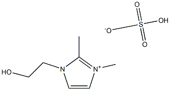 1,2-二甲基-3-羟乙基咪唑硫酸氢盐 结构式