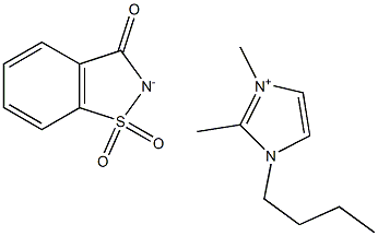 1-丁基-2,3-二甲基咪唑糖精盐 结构式