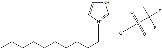 1-癸基咪唑三氟甲磺酸盐 结构式