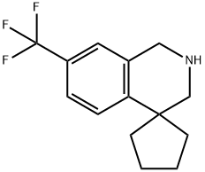 7'-(trifluoroMethyl)-2',3'-dihydro-1'H-spiro[cyclopentane-1,4'-isoquinoline] 结构式