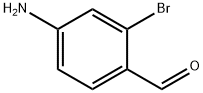 4-氨基-2-溴苯甲醛 结构式