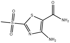 4-AMINO-2-(METHYLSULFONYL)THIAZOLE-5-CARBOXAMIDE 结构式