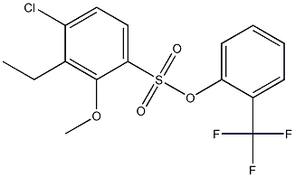 (S)-2-Methoxy-1-(2-(trifluoroMethyl)phenyl)ethyl 4-chlorobenzenesulfonate 结构式