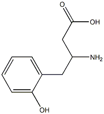 3-氨基-4-(2-羟基苯基)丁酸 结构式