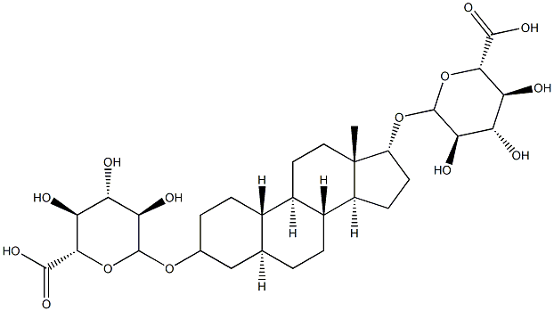 5a-Estrane-3,17a-diol Bis(-D-glucuronide) 结构式