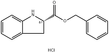 (S)-INDOLINE-2-CARBOXYLIC ACID BENZYL ESTER HCL 结构式