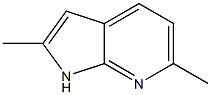 2,6-DIMETHYLPYRROLO[2,3-B]PYRIDINE 结构式