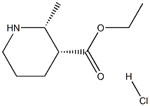 ETHYL CIS-2-METHYLPIPERIDINE-3-CARBOXYLATE HCL 结构式