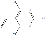 2,4,6-三氯嘧啶-5-甲醛 结构式