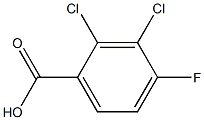 2,3-二氯-4-氟苯甲酸 结构式