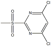 2-甲磺酰基-4,6-二氯嘧啶 结构式