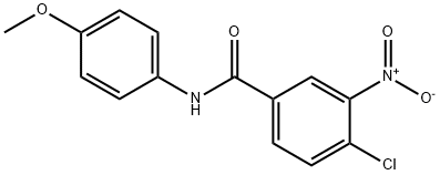 4-氯-N-(4-甲氧基苯)-3-硝基苯甲酰胺 结构式