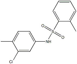 N-(3-氯-4-甲基苯)-2-甲基苯磺酰胺 结构式