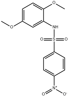 N-(2,5-二甲氧基苯)-4-硝基苯磺酰胺 结构式